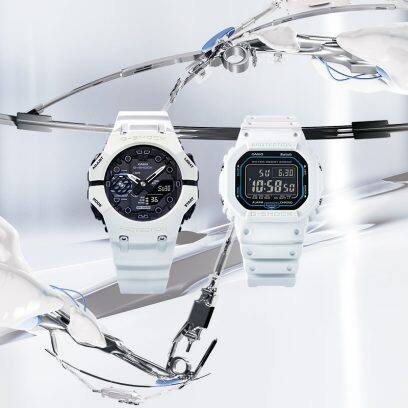 From left: GA-B001SF-7A, DW-B5600SF-7, G-B001SF-7