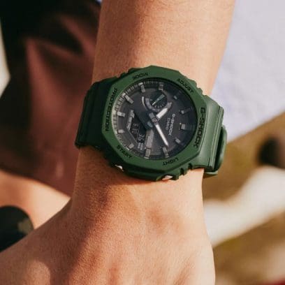 CASIO G-SHOCK GA-B2100-3A グリーン タフソーラー GAB2100-3A | Green Analog-Digital Men's Watch - G-SHOCK | CASIO
