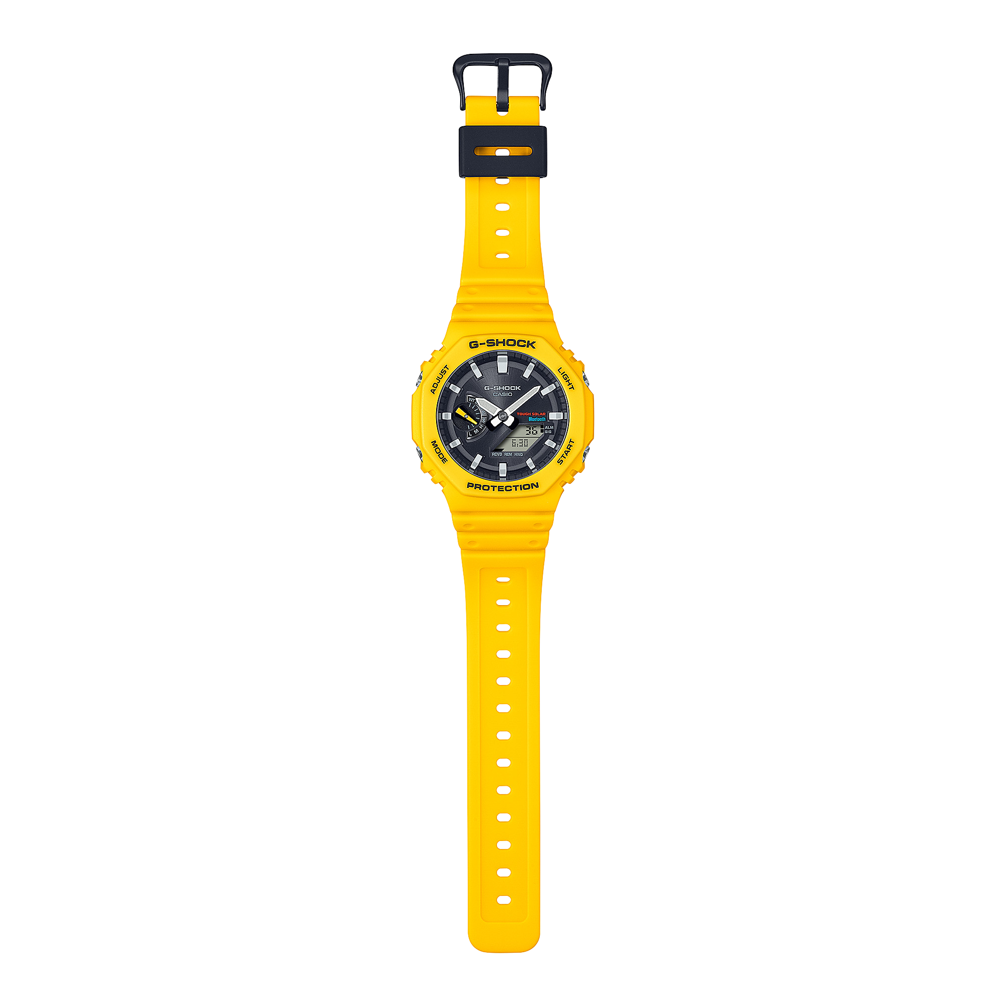 時計 CASIO G-SHOCK GA-B2100C-9A Bluetooth GAB2100C-9A | Yellow Analog-Digital Men's Watch - G-SHOCK