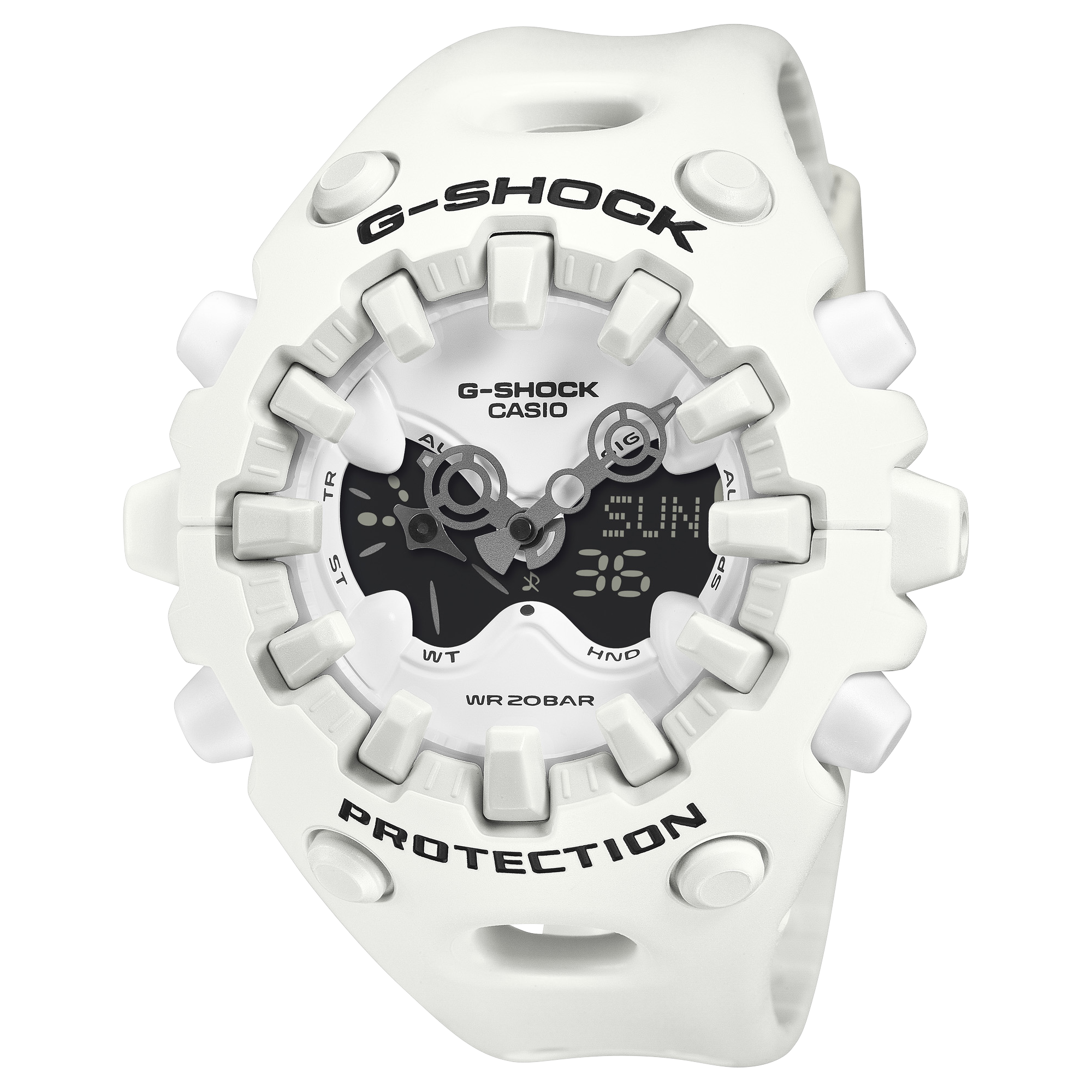 GAV01-7A | G-SHOCK ANALOG-DIGITAL White | CASIO