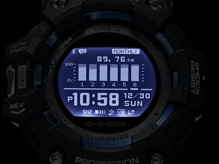 【美品】カシオG-SHOCK GBD-100-1A7 スポーツウォッチ ブラック GBD100-1A7 | Digital Men's Watch G-SHOCK | CASIO