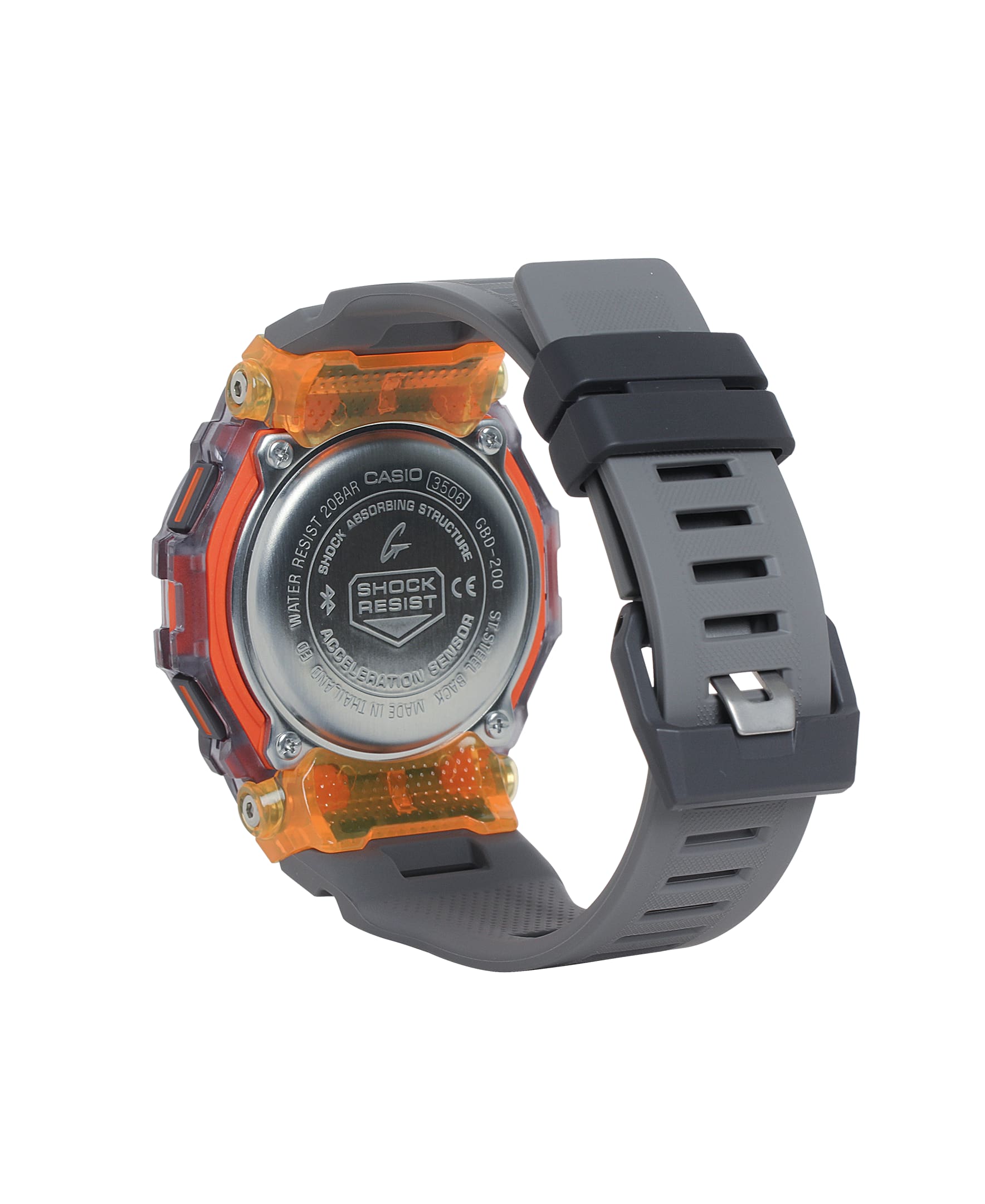 GBD200SM-1A5 | Transparent Orange Move Watch - G-SHOCK | CASIO