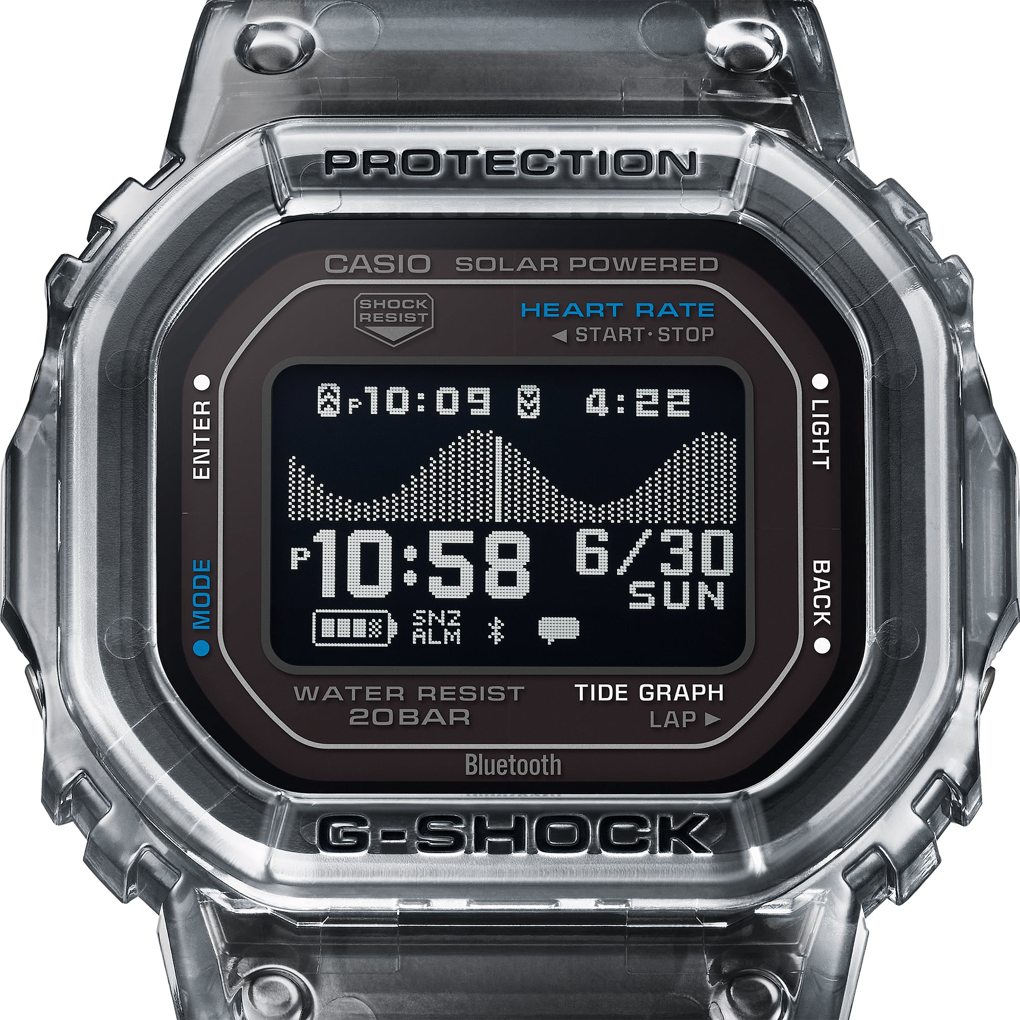 GBXH5600-1 | G-SHOCK G-LIDE Transparent color | CASIO