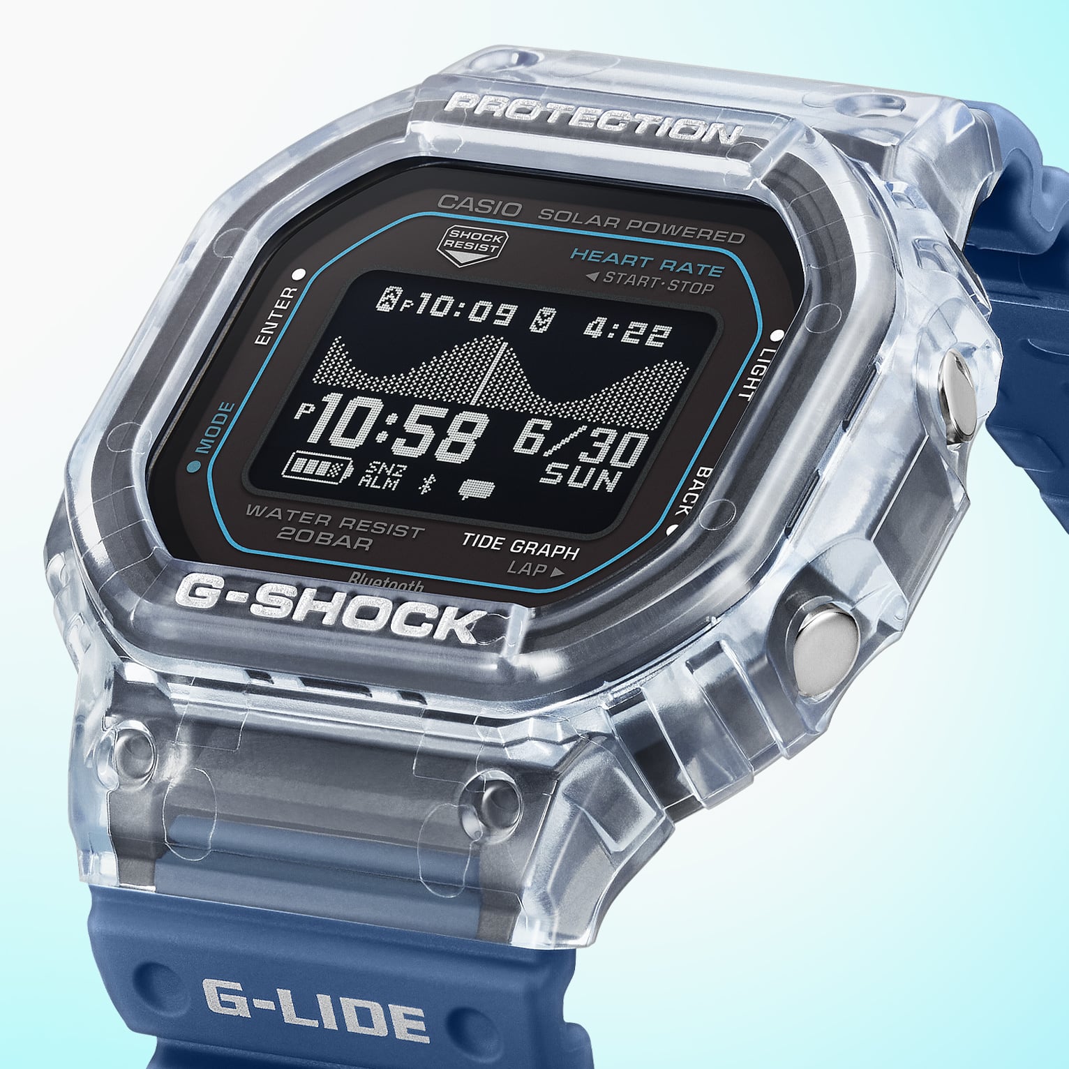G-SHOCK の時計 GBXH5600-2 | G-SHOCK G-LIDE Transparent color | CASIO