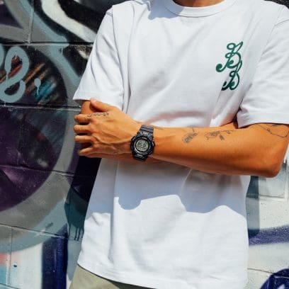 G-SHOCK Black Digital GD-010-1 on wrist denoting style