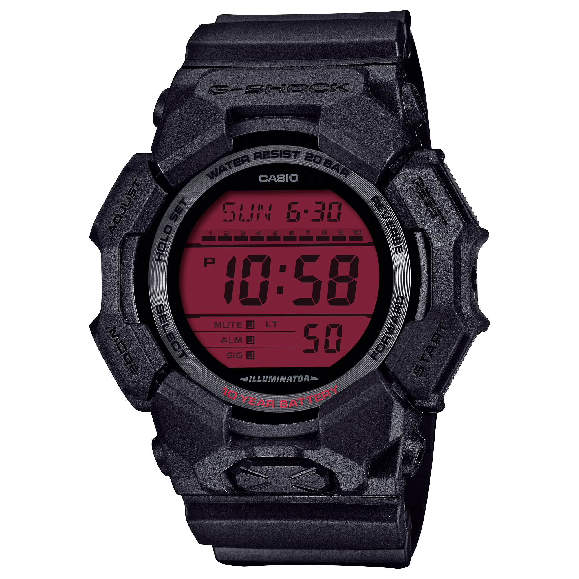GD010BBR-1 | G-SHOCK DIGITAL Black | CASIO