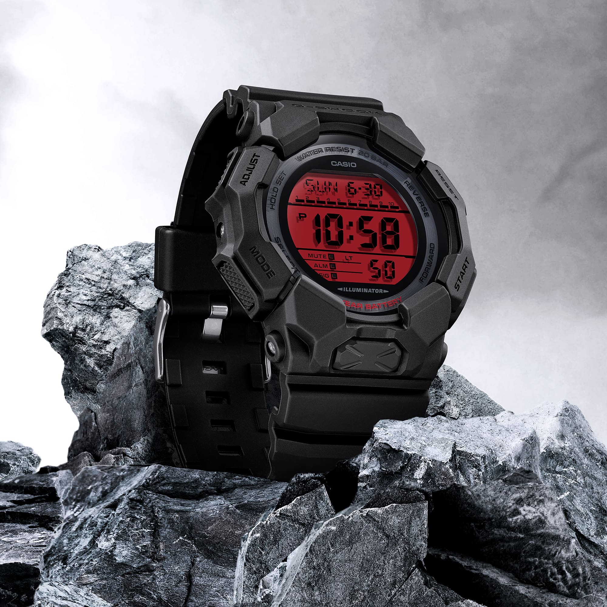 時計 CASIO G-SHOCK GD-010BBR-1JF GD010BBR-1 | G-SHOCK DIGITAL Black | CASIO
