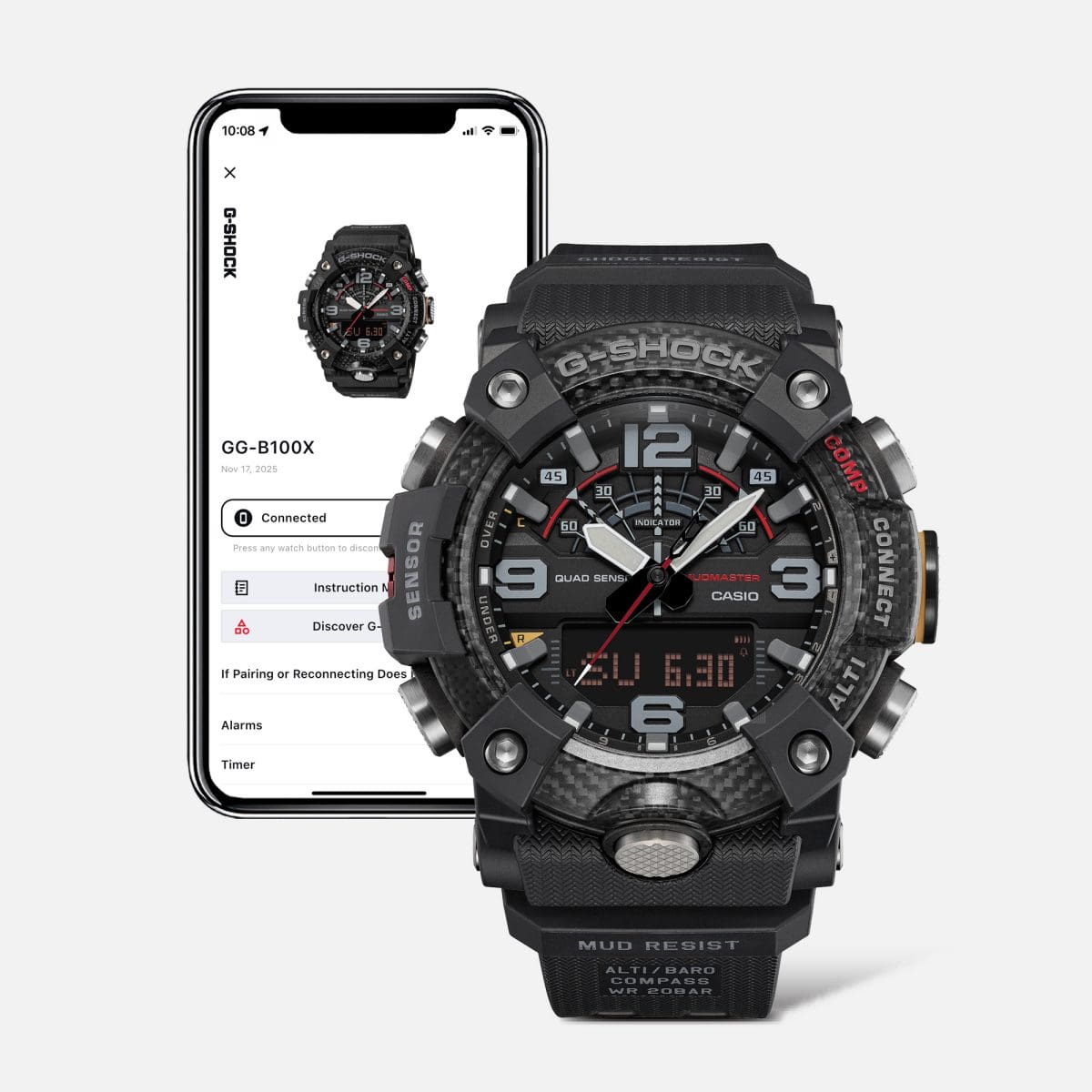 GGB100X-1A | G-SHOCK MASTER OF G - LAND Black | CASIO