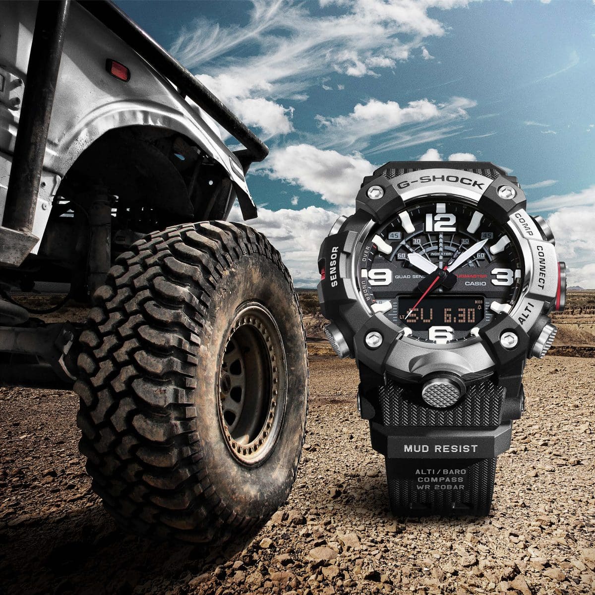 GGB100XMB-1A | G-SHOCK MASTER OF G - LAND Black | CASIO
