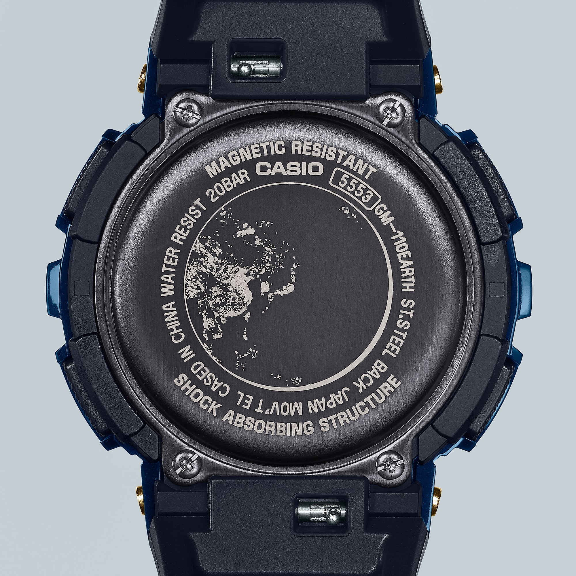 GM110EARTH-1 | G-SHOCK G-STEEL Blue, Light blue | CASIO