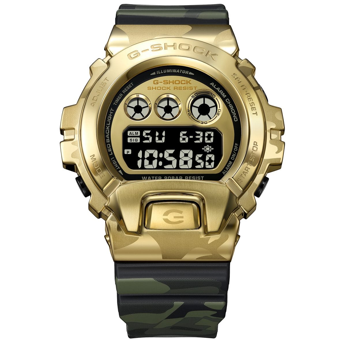 CASIO　腕時計 G-SHOCK BOLD CAMO Series CAMO AND GOLD　GM-6900CMG-3JF GM6900CMG-3 | G-SHOCK DIGITAL Gold | CASIO