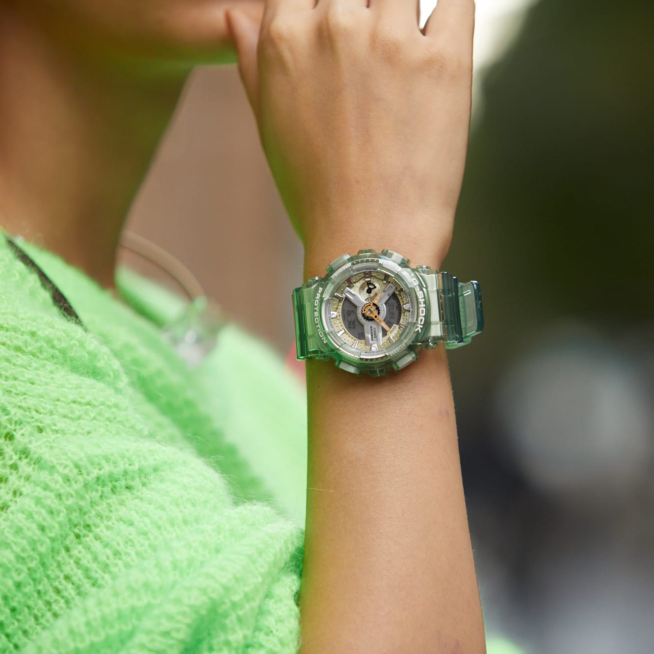 CASIO G-SHOCK GMAS110MC-3A グリーンメタリック GMA-S110MC-3A_01.png