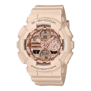 GMS110PG-1A | G-SHOCK ANALOG-DIGITAL Pink gold | CASIO
