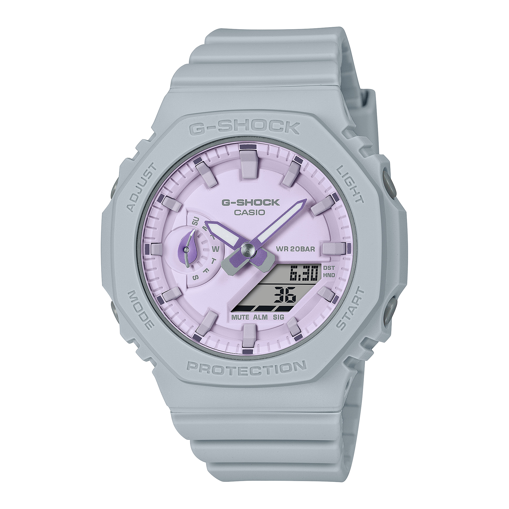 GMAS2100NC8A | G-SHOCK Watch for Smaller Wrist in Grey with Purple
