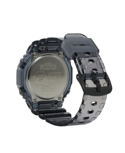GMA-S2100SK-1A Women's Transparent Black Analog - Digital Watch Clasp and Casing view