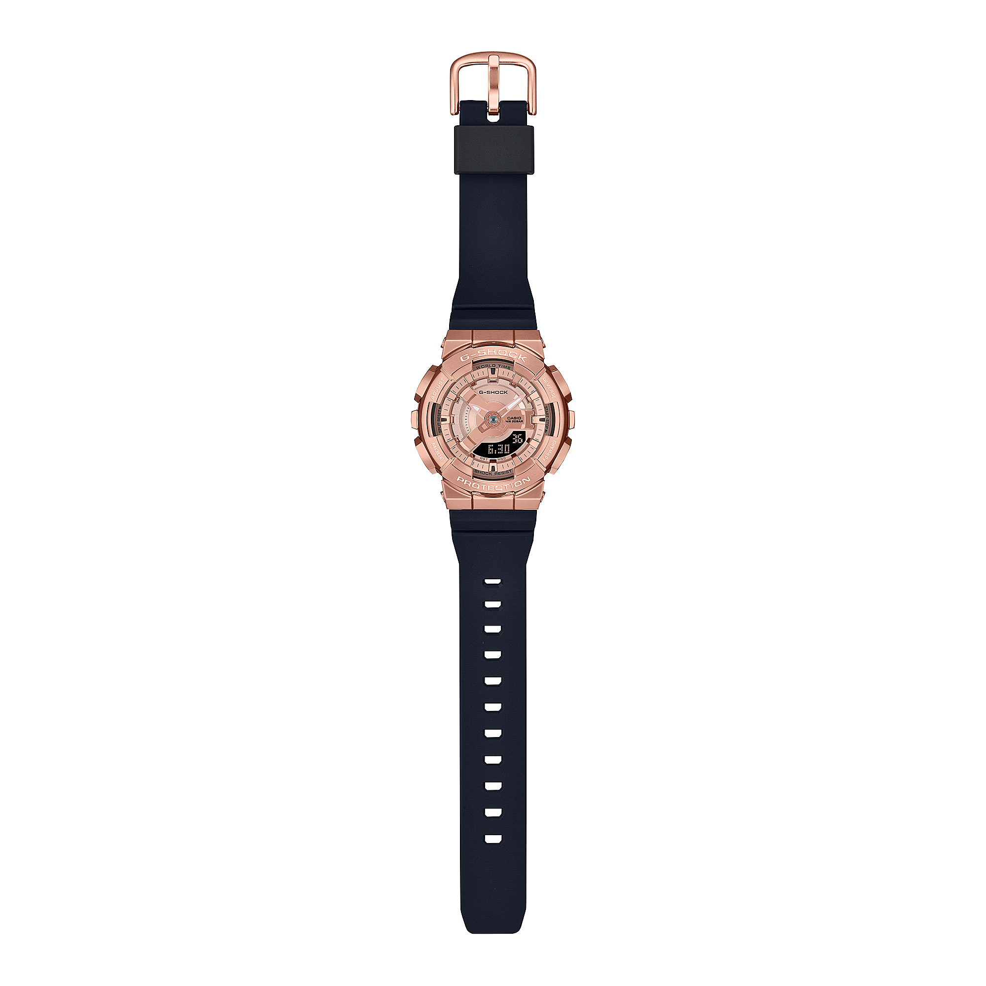 GMS110PG-1A | G-SHOCK ANALOG-DIGITAL Pink gold | CASIO