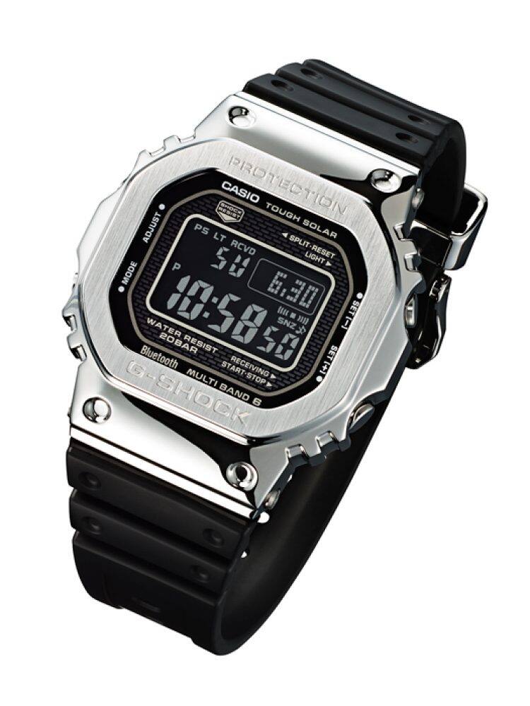 Casio G-Shock GMWB5000D-1C Orologio Digitale In Acciaio Inossidabile - Serie 5000, Resistente Agli Urti, Solare, Bluetooth