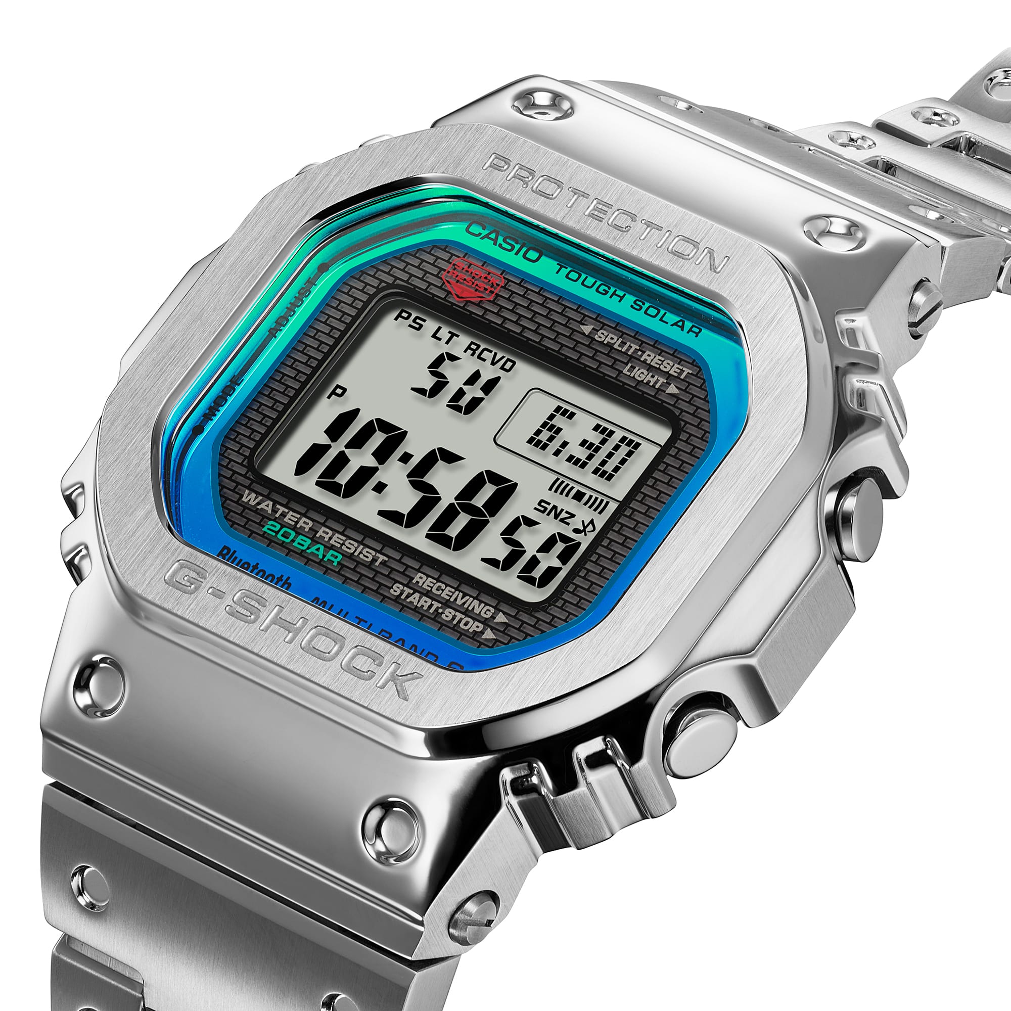 G-SHOCK　GMW B5000 BPC 1JF　CASIO GMWB5000-1 | Digital Stainless Steel Bluetooth Men's Watch G