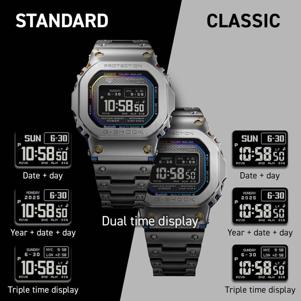 GMWBZ5000RC-1 | G-SHOCK FULL METAL Silver | CASIO