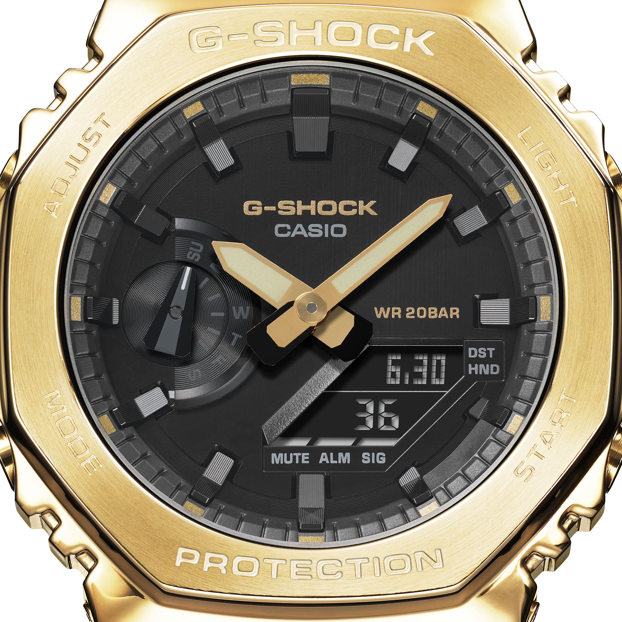 GM2100G-1A9 | Gold Analog-digital Women's Fashionable Metal Watch - G-SHOCK | CASIO