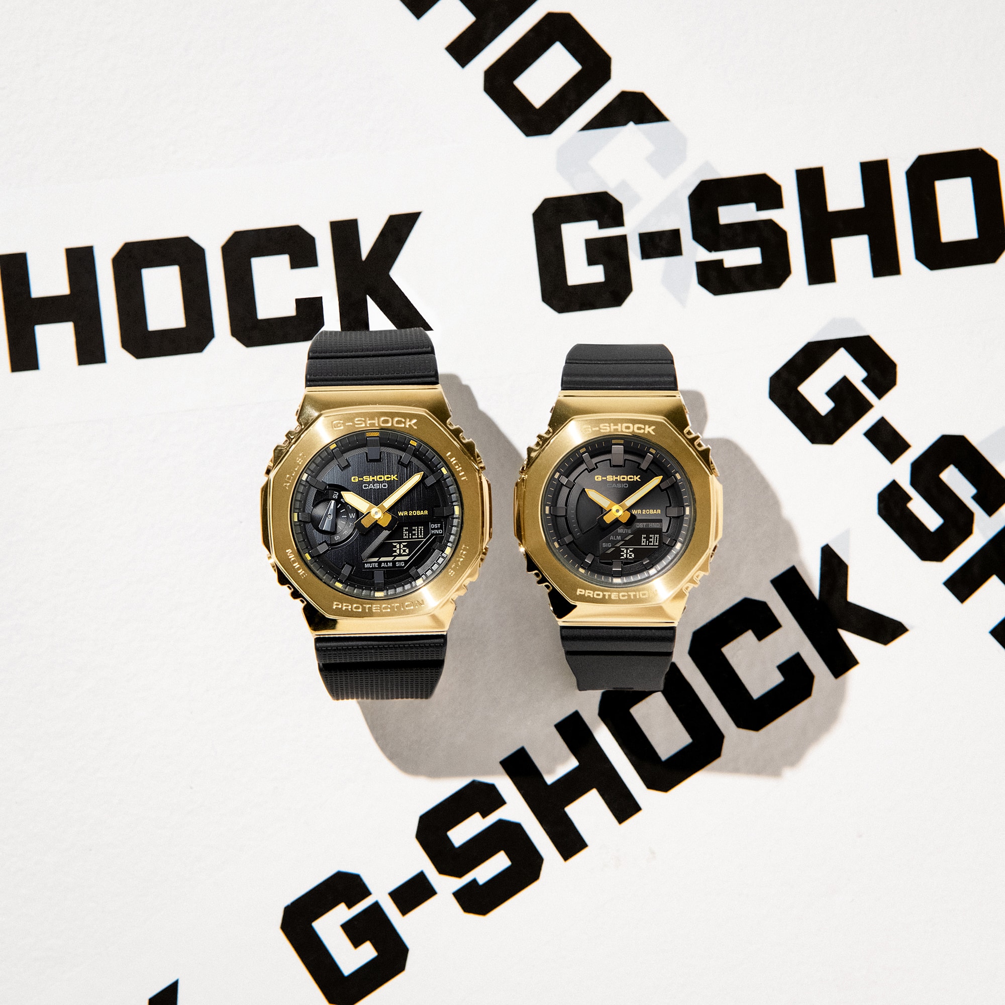 GM2100G-1A9 | Gold Analog-digital Women's Fashionable Metal Watch