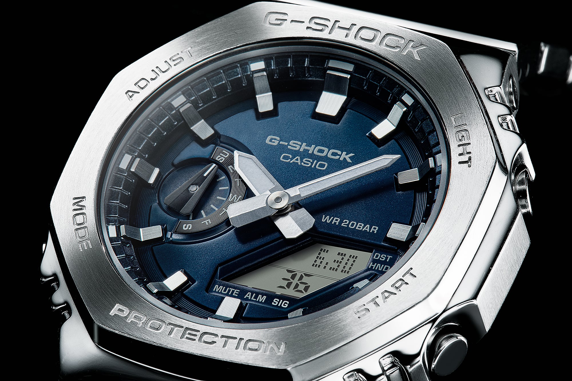 GM2110D-2B | Navy Blue Steel Watch: Metal G-SHOCK | Casio G-SHOCK