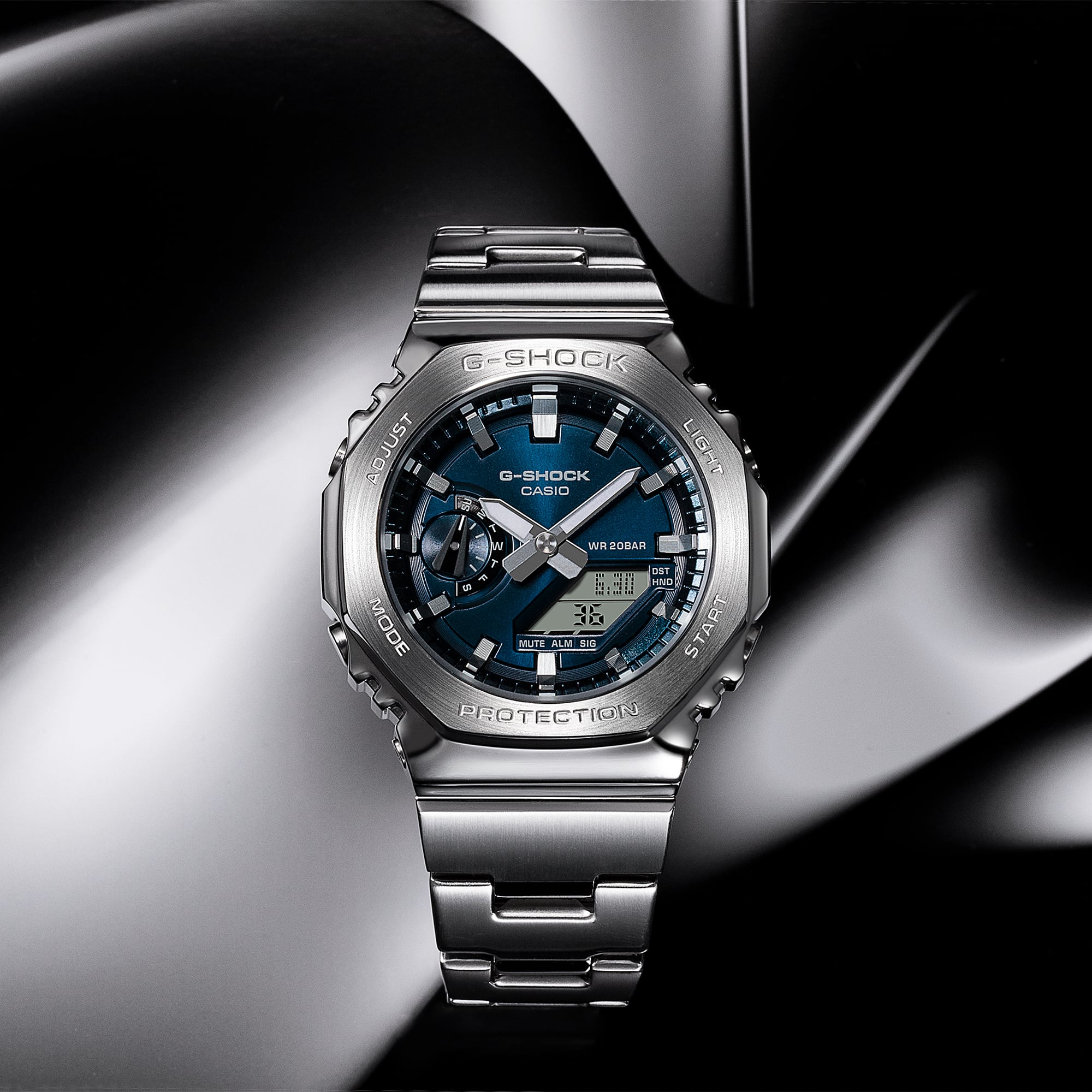 GM2110D-2B | Navy Blue Steel Watch: Metal G-SHOCK | Casio G-SHOCK