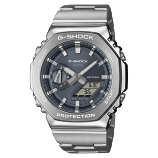 Casio G-Shock GM2110D-2B: L'iconico Ottagonale In Acciaio Blu Navy E Argento