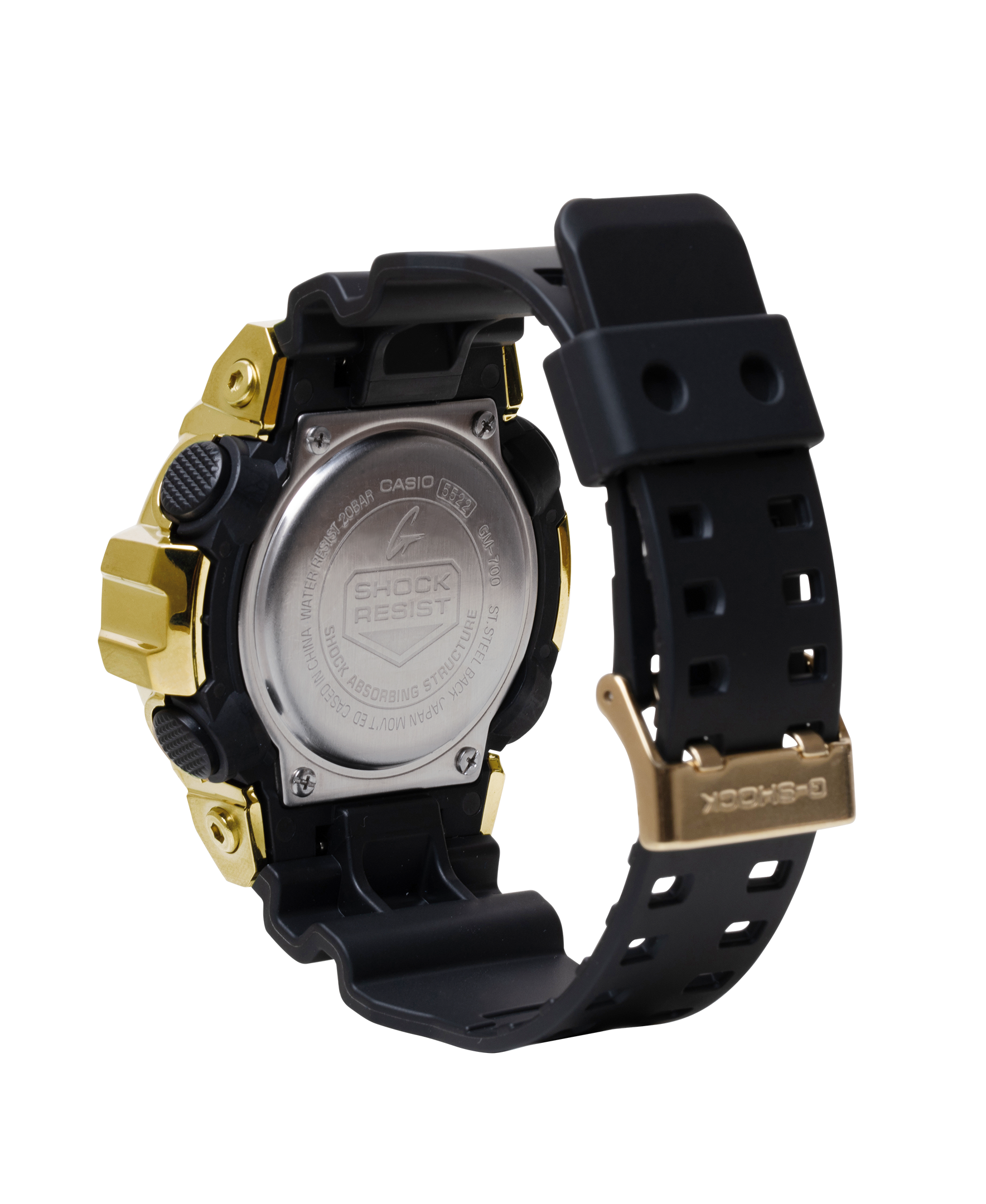 GM700G-9A | Black and Gold Stainless-Steel Watch | Casio G-SHOCK