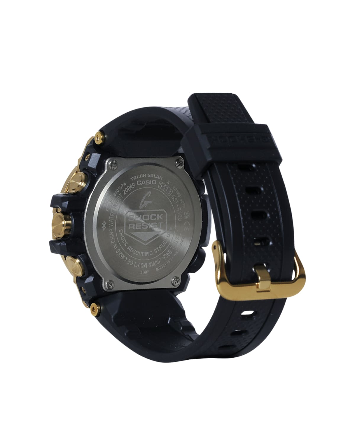 GSTB100GB1A9 | Black and Gold G-STEEL Watch | CASIO
