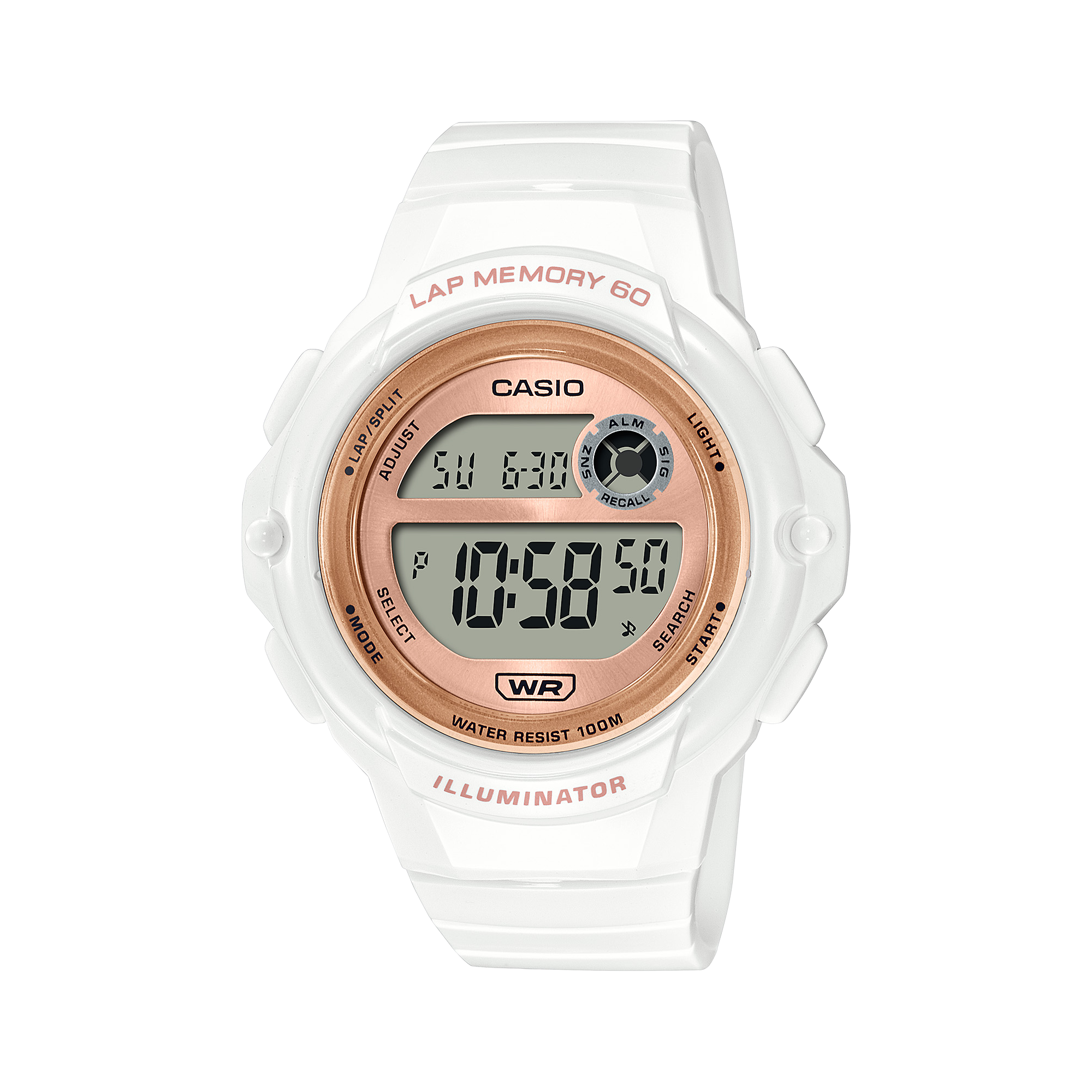 LWS1200H-7A2V | Digital White and Gold Women's Watch | CASIO