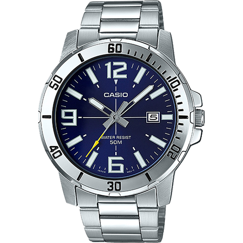 MTPVD01D-2BV | Silver Analog Watch | CASIO