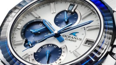 OCW-S6000PB-7A Elegant expression with white and blue dial