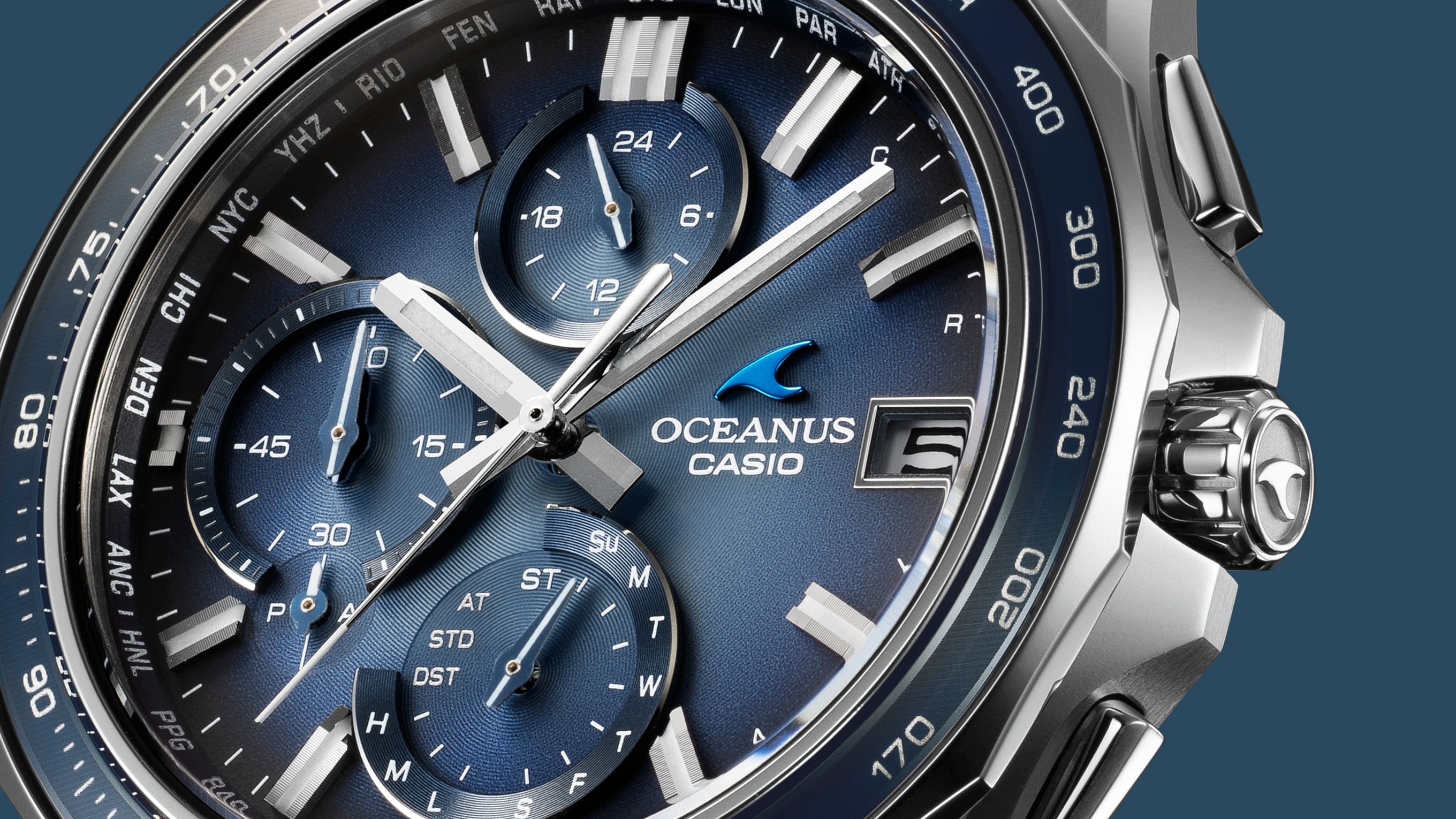OCWS7000RA2A | OCEANUS Manta Blue, Light blue | CASIO