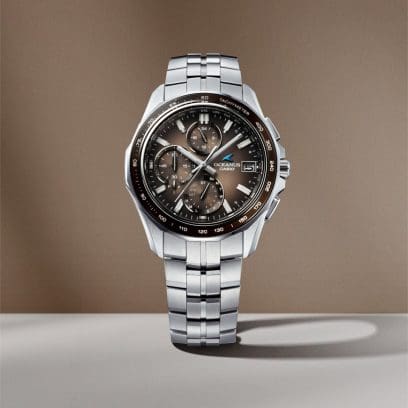 OCW-S7000RA-5A Frosted sapphire glass decorating the bezel ring