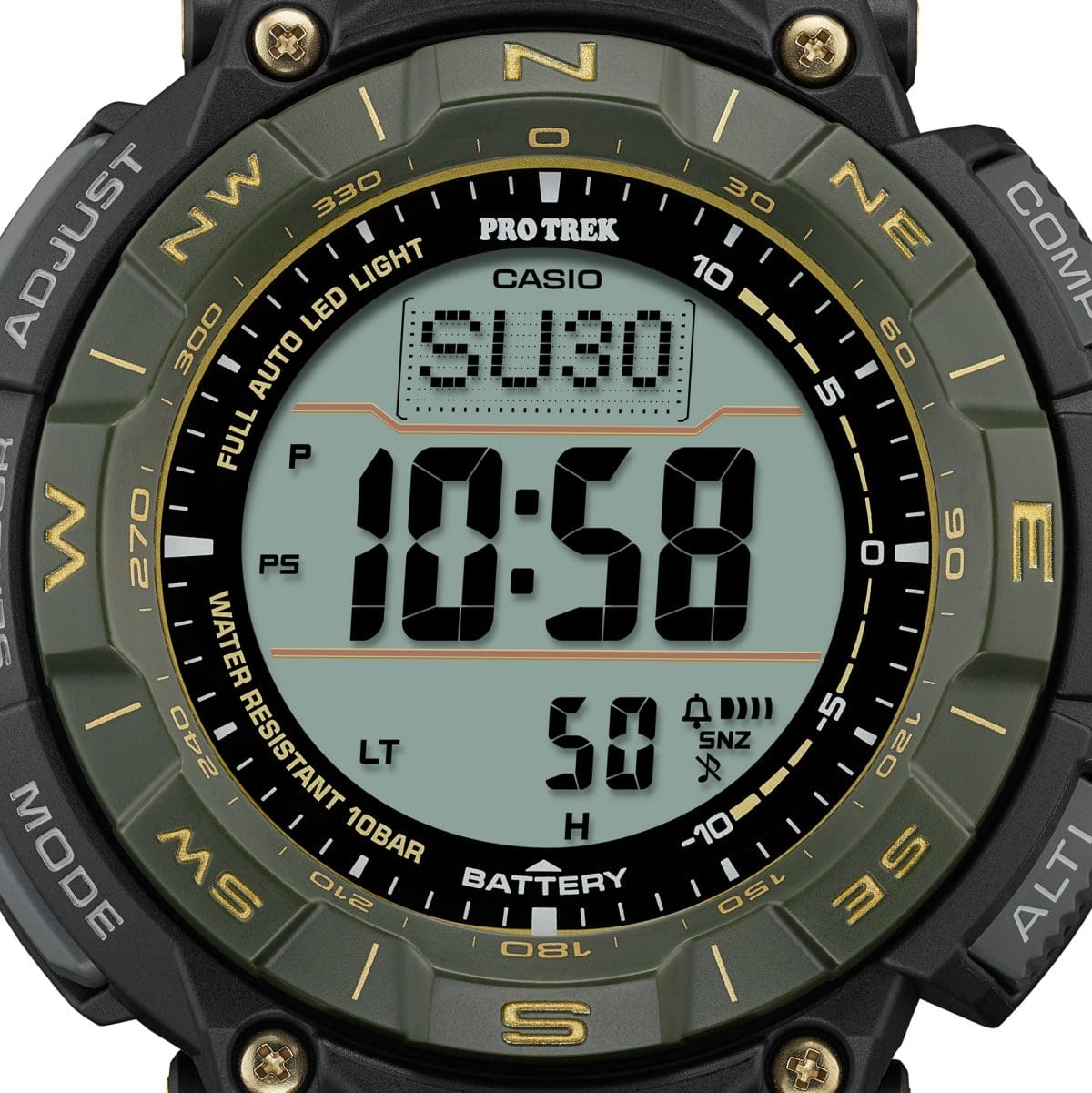 PRG340ANS-3 | PRO TREK PRG-340 Series Green | CASIO