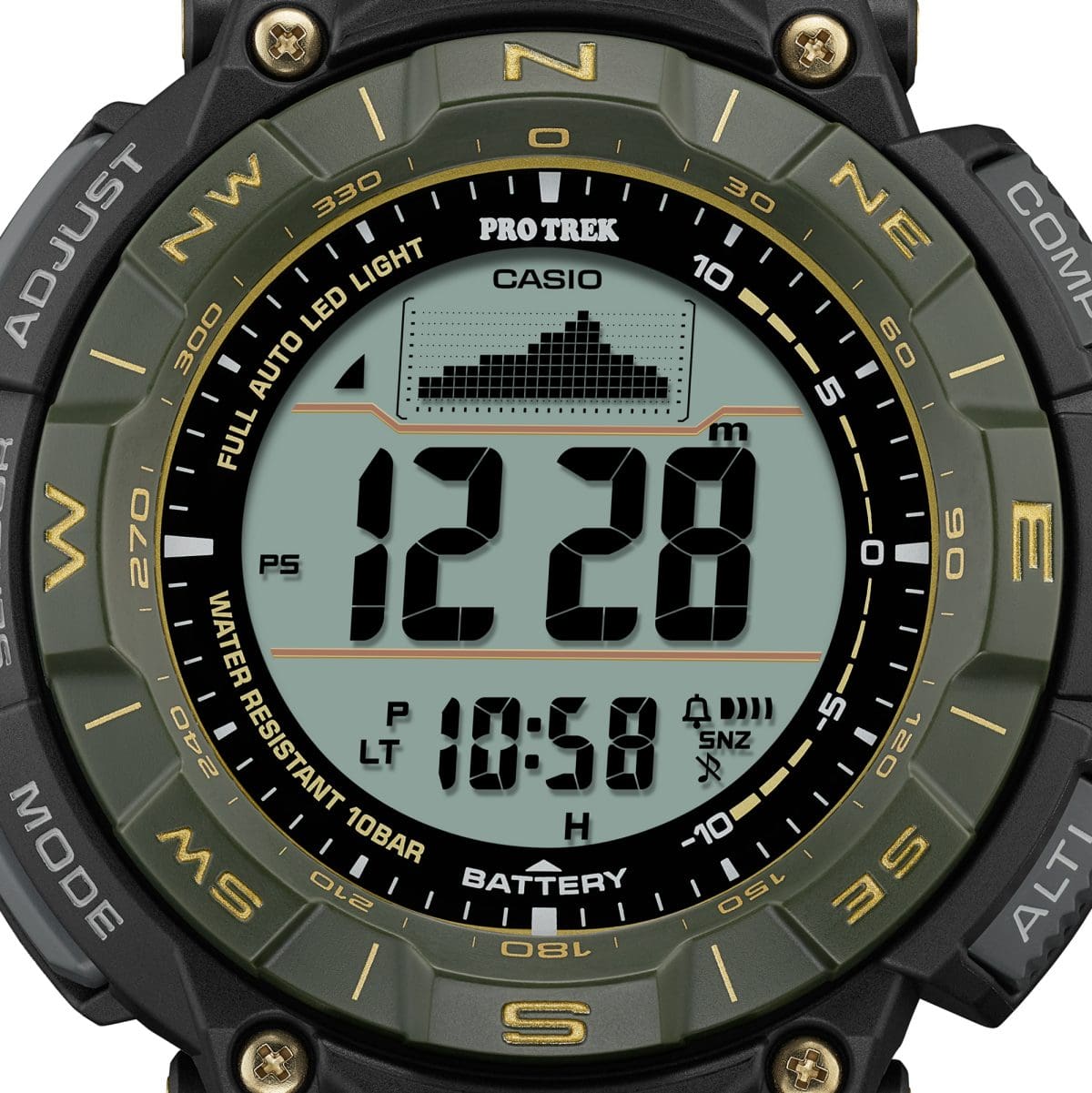 PRG340ANS-3 | PRO TREK PRG-340 Series Green | CASIO