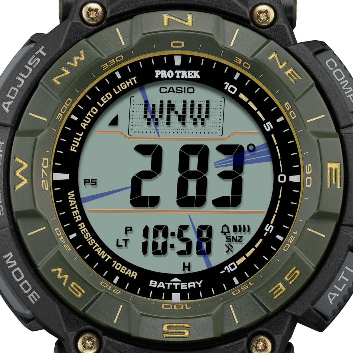 PRG340ANS-3 | PRO TREK PRG-340 Series Green | CASIO