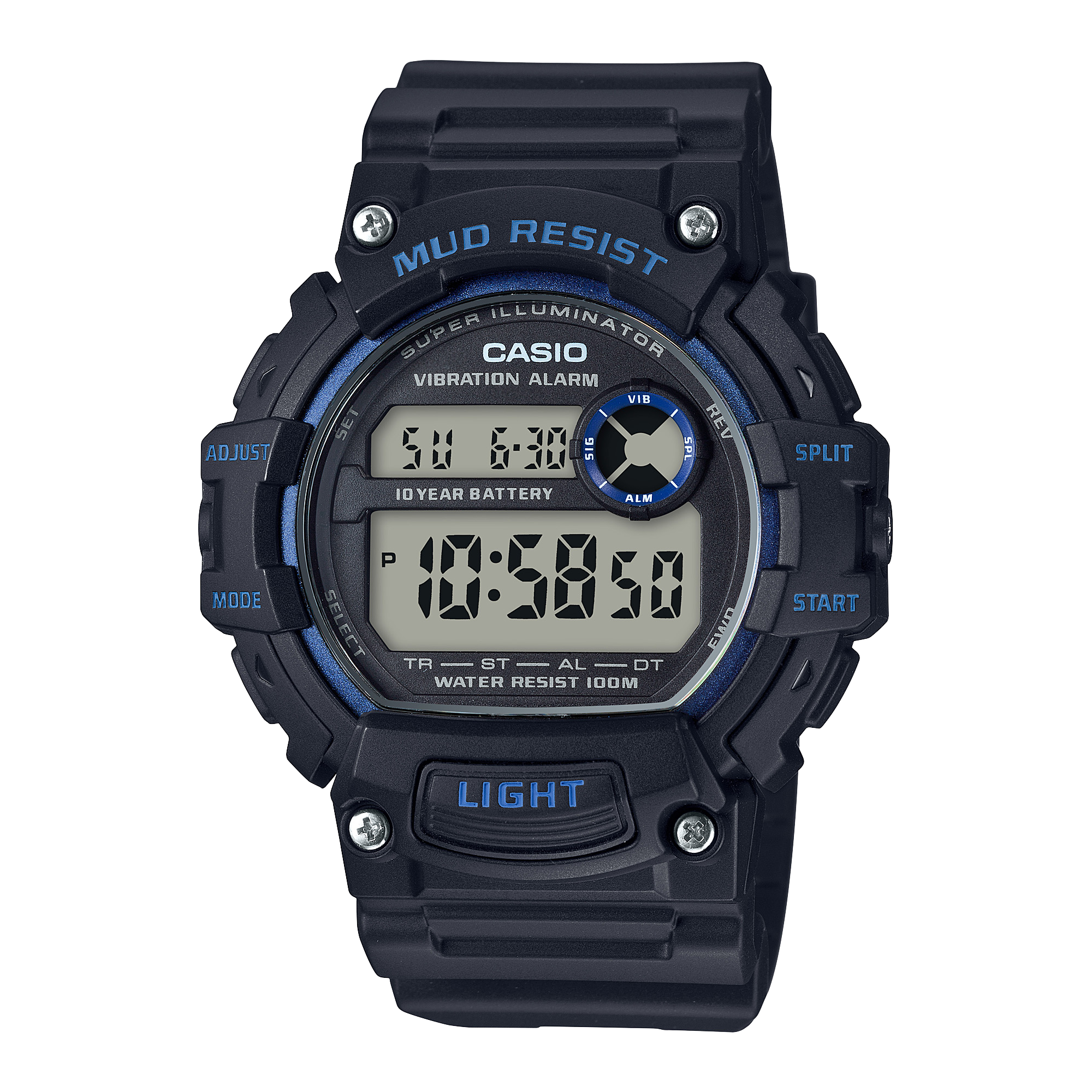 TRT110H-2AV | Black Digital Men's Watch | CASIO