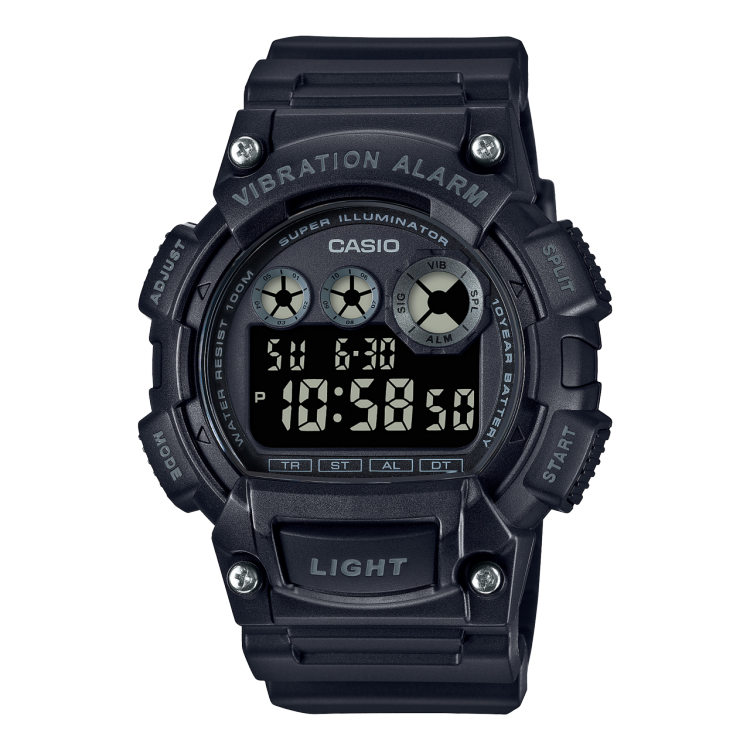 W735H1BV Black Digital Watch CASIO
