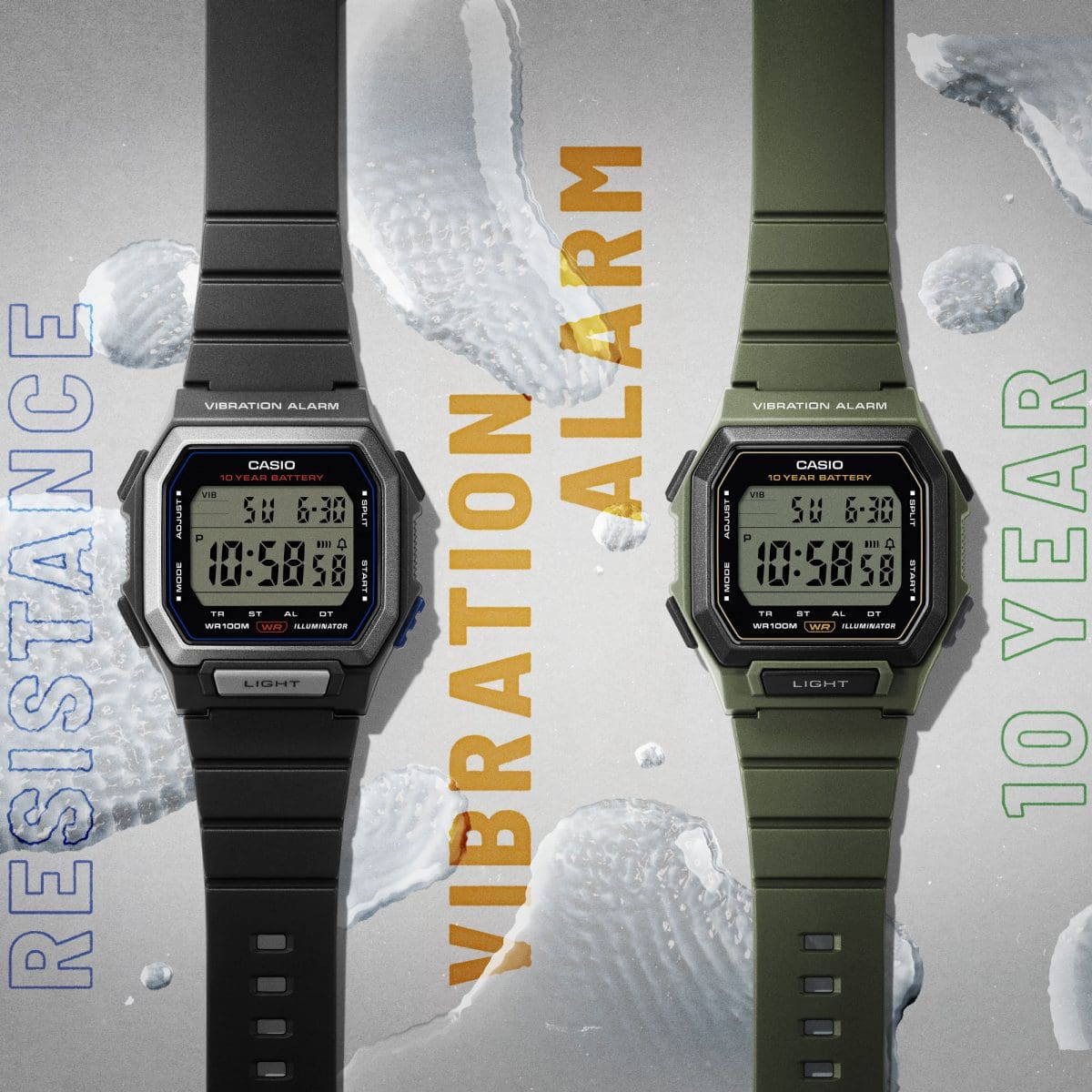 W738H-1AV | CASIO Silver | CASIO