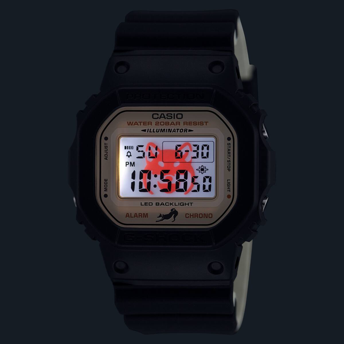DW-5600SHB-1　Đèn LED