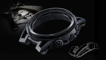 Vỏ nhựa resin gia cố sợi carbon với thiết kế tay giảm xóc của ECB-2000SS-2A