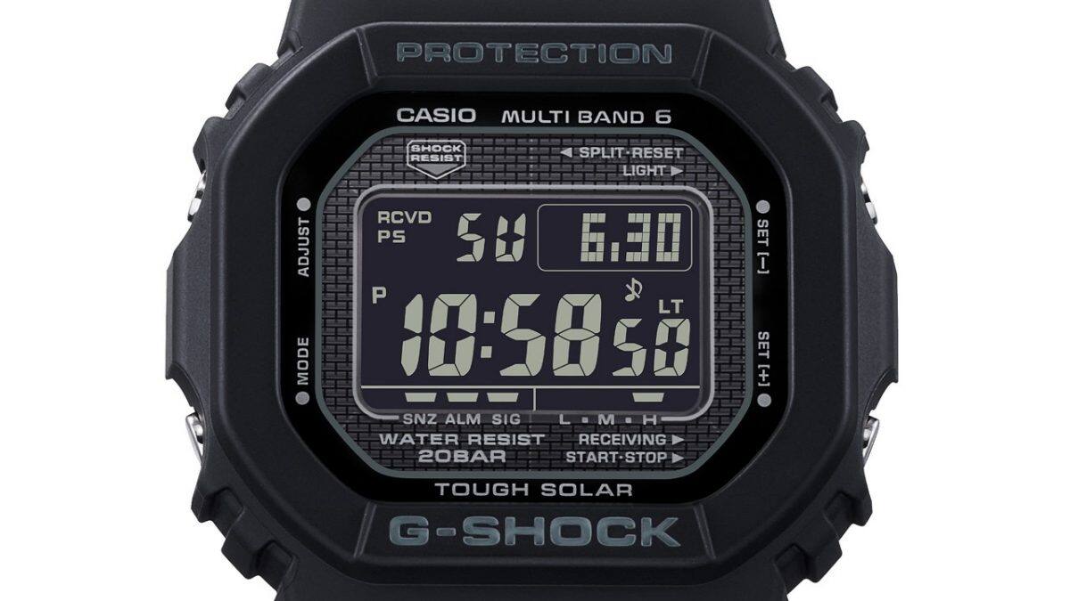 GW-5000HS-1 Thiết kế mặt đồng hồ: Tôn vinh chiếc G-SHOCK đầu tiên