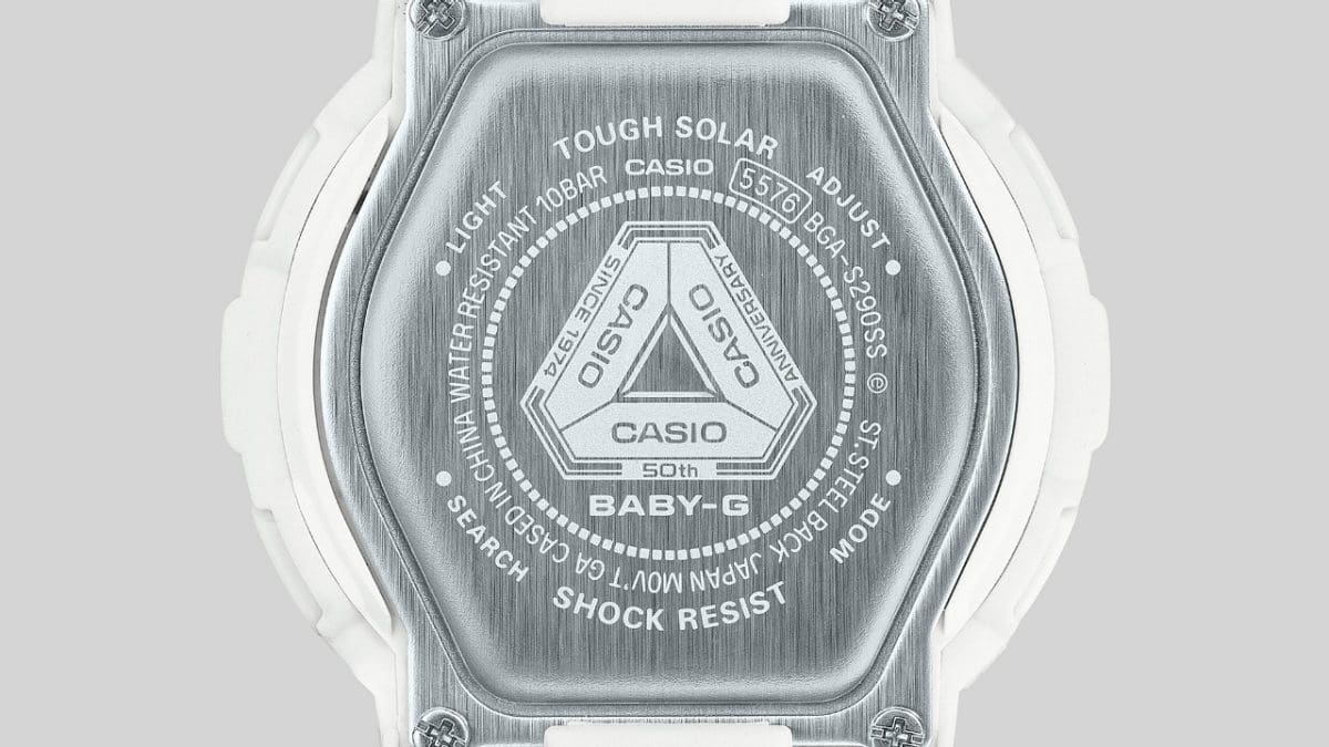  BGA-S290SS-2A  Case back engraved with 50th anniversary logo #4