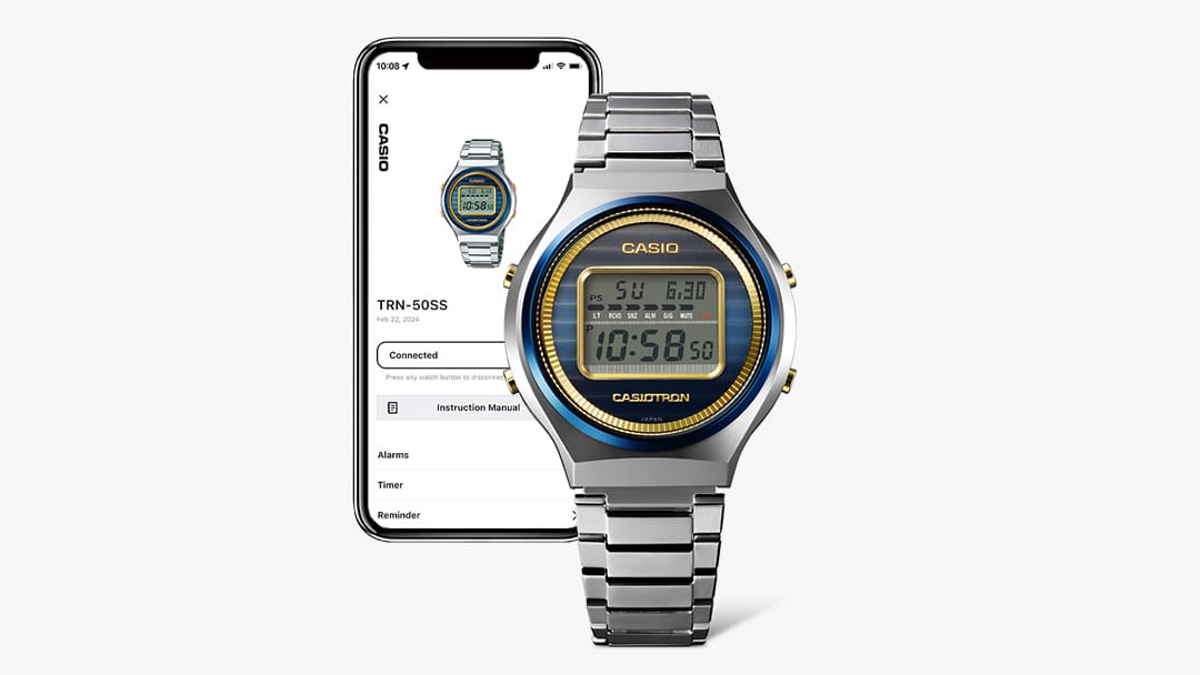 عرض التوقيت يعمل بالطاقة الشمسية مع تقنية Bluetooth® وتحكم لاسلكي للحصول على دقة وموثوقية محسّنتين