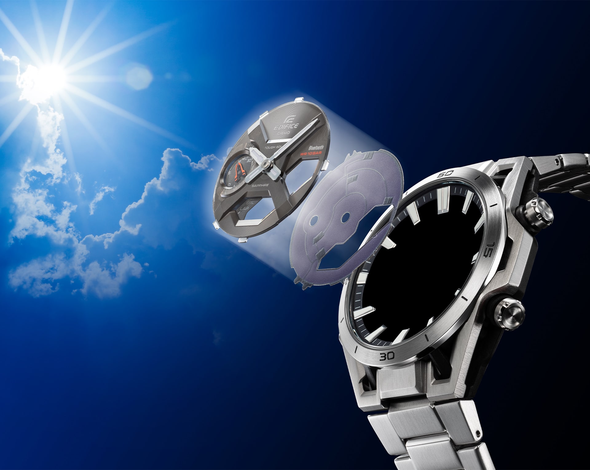 صورة ساعة ECB-2300HR-1A بنظام Tough Solar