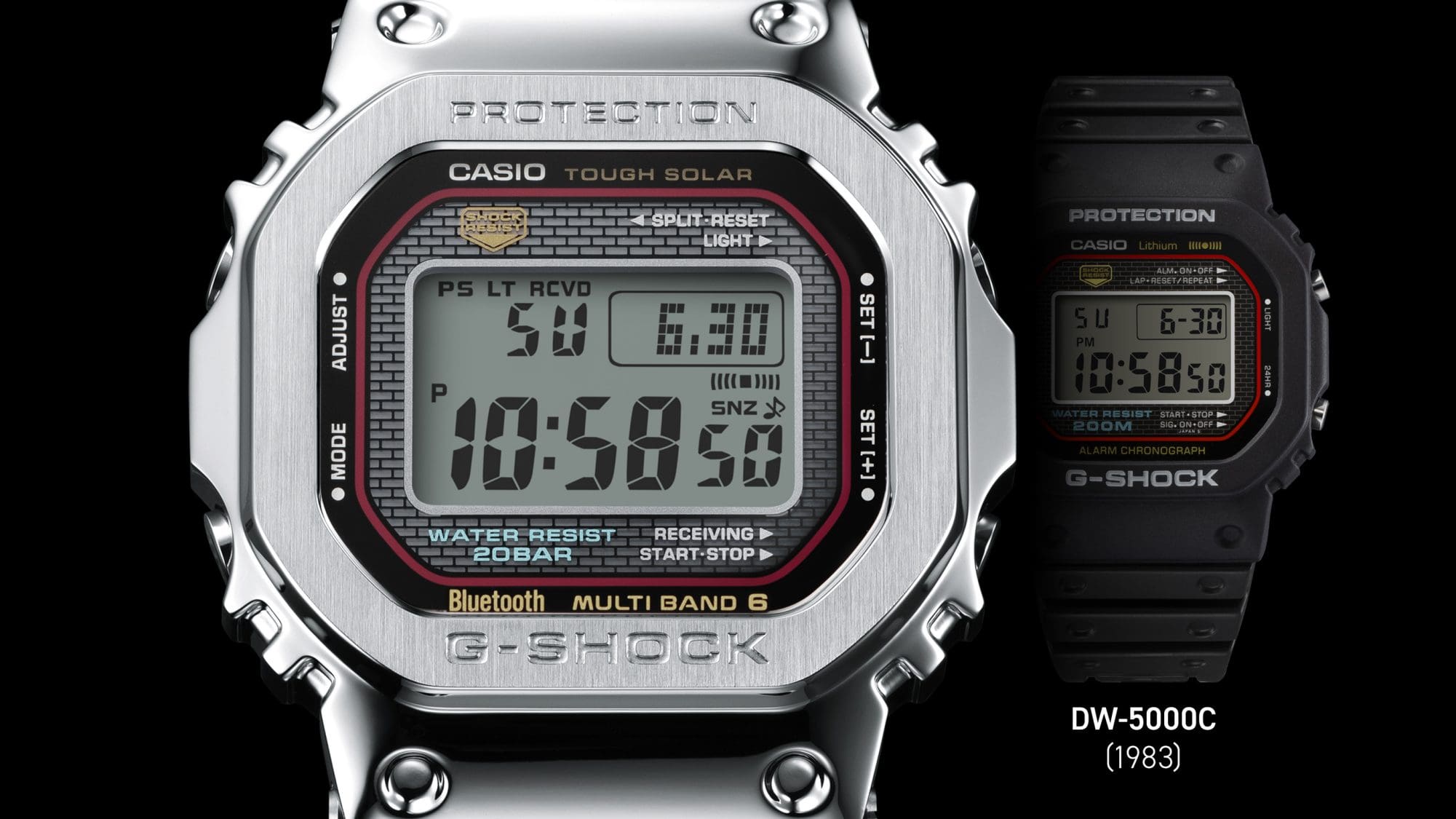 سليل مباشر لتصميم G-SHOCK الأصلي في طراز GMW-B5000D
