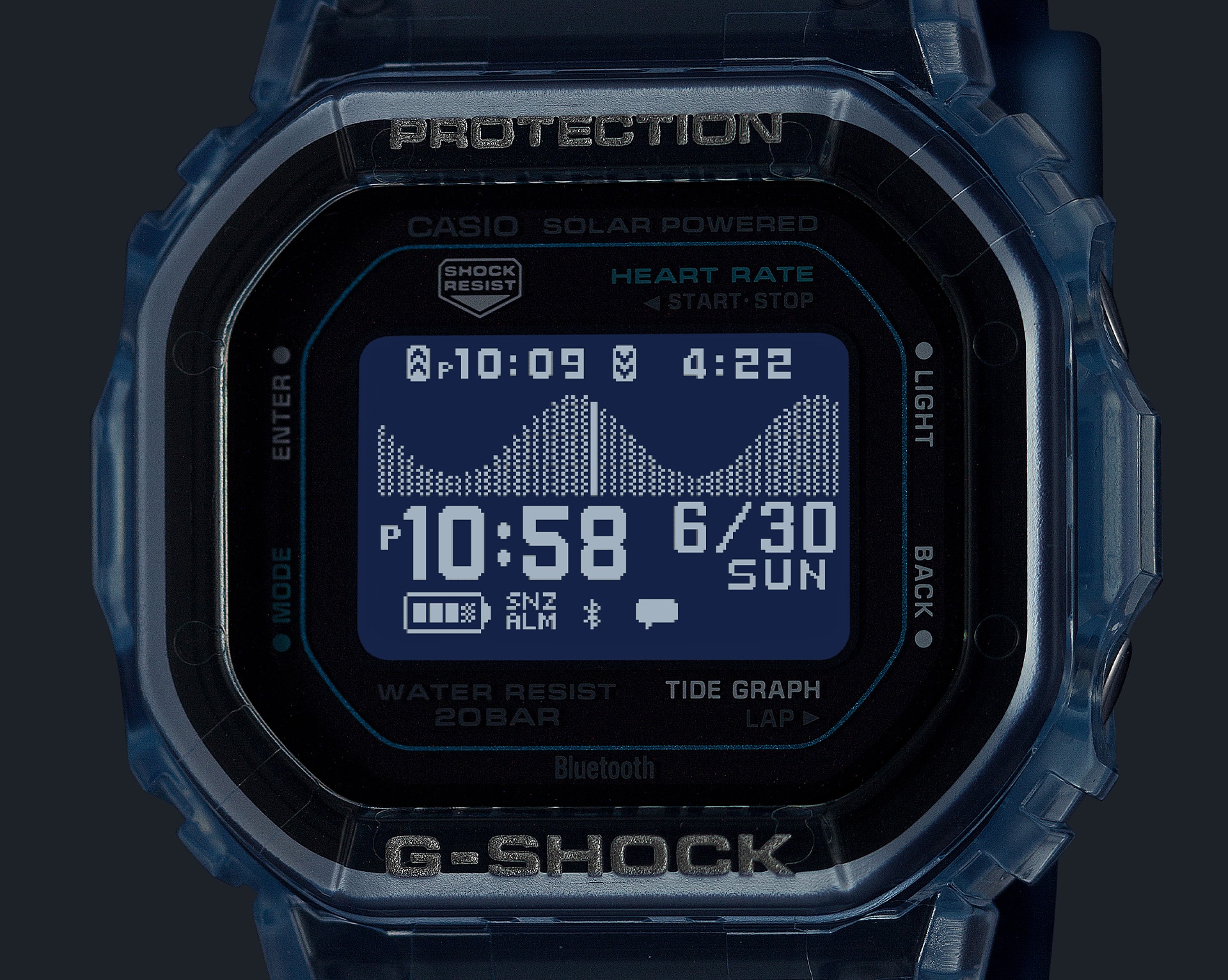 صورة ساعة GBX-H5600-2 مضاءة