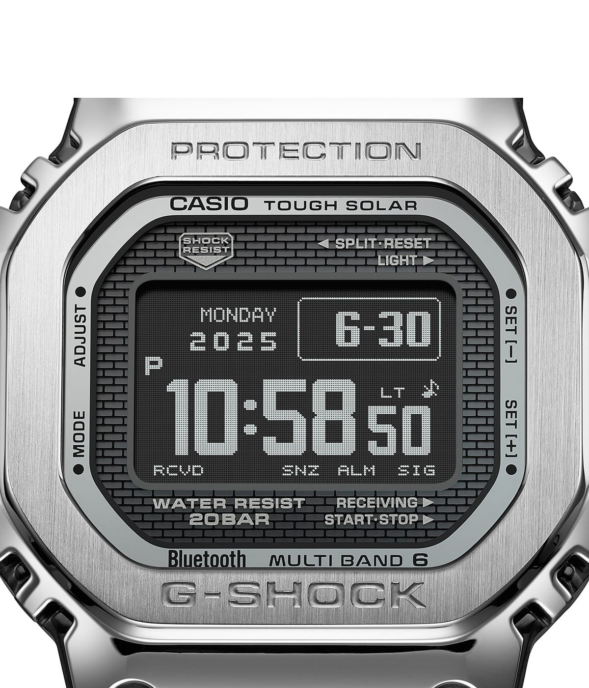 Standard Anzeige der GMW-BZ5000 Typ C: Jahr + Datum + Tag